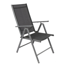 Outdoor Garden Chairs 7-Position Adjustable Aluminum folding sling chair reclining mesh outdoor folding chair